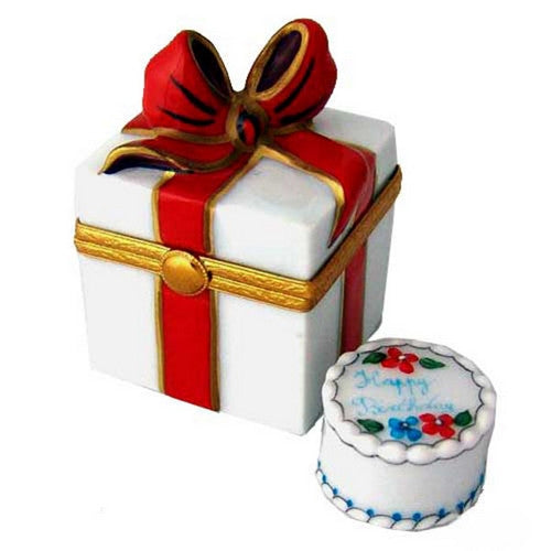 Happy Anniversary Gift Box with Red Bow - Limoges Box