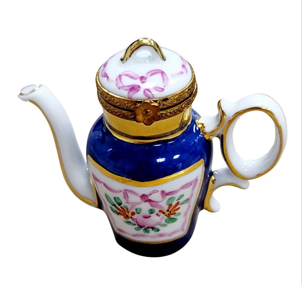 Mini Enamel Teapot Limoges Box