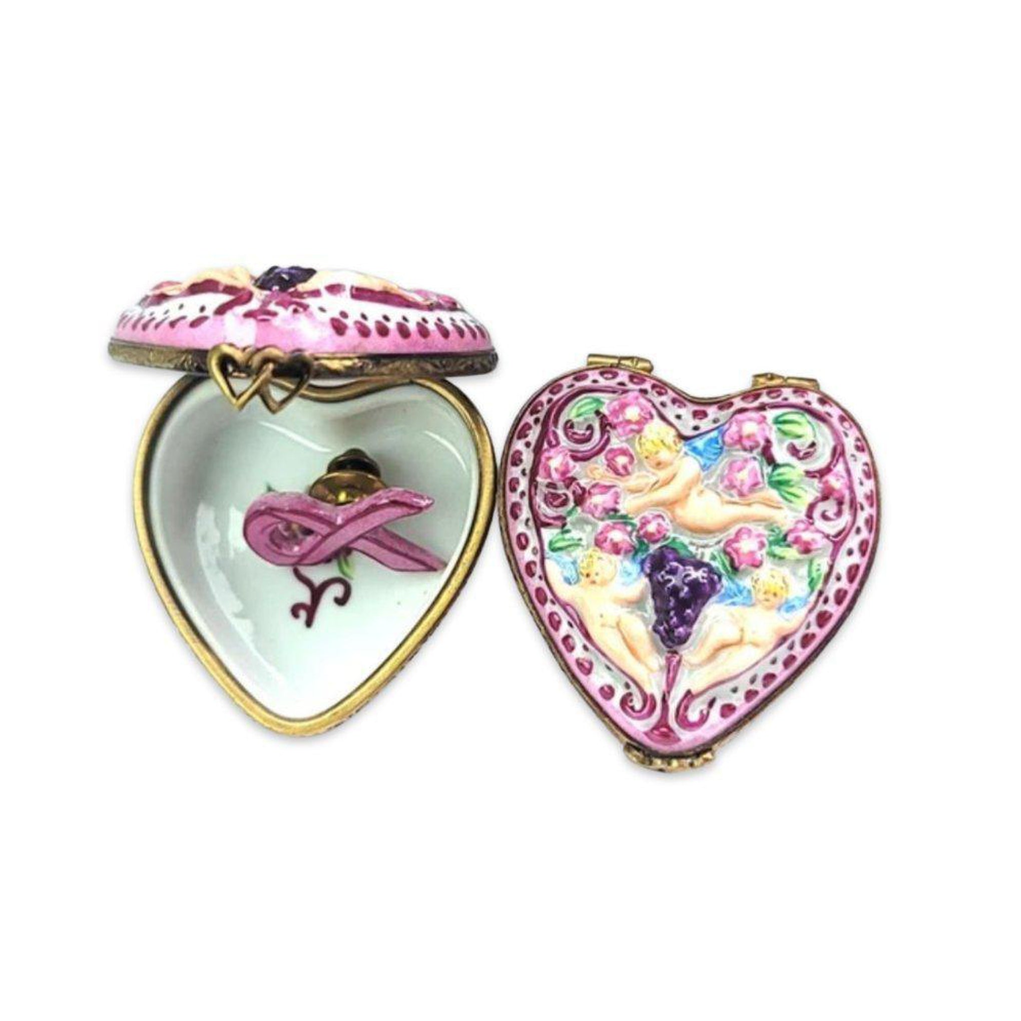 Breast Cancer Pin Heart — {{ shop }}