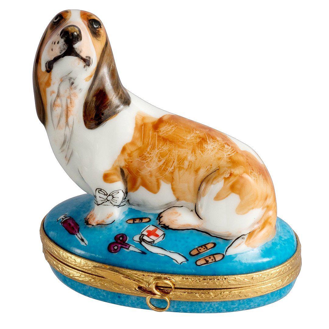 Buy Injured Basset Hound Dog - Limoges Boxes