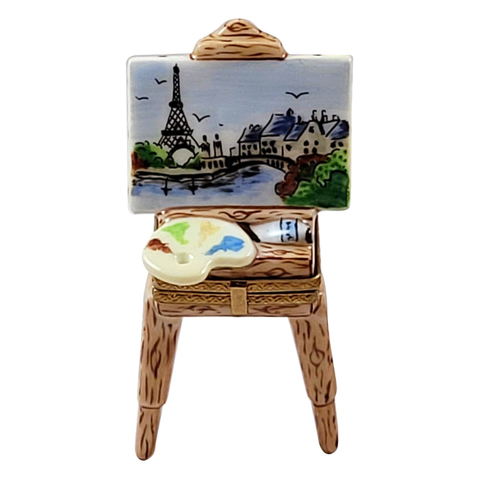 Easel with Eiffel Tower Painted