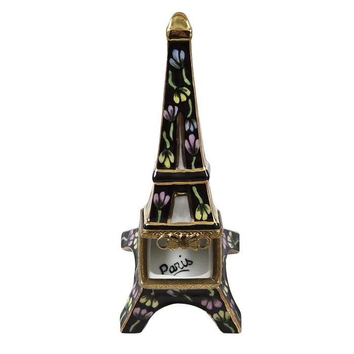 Black Eiffel Tower w Flowers