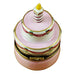 Birthday Cake w Pink Candle Limoges Box - Limoges Box Boutique