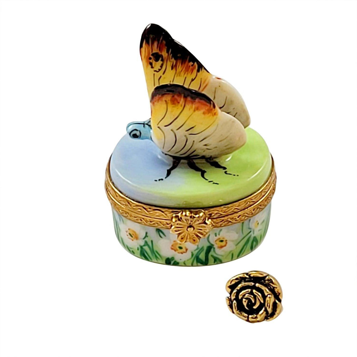 Butterfly with Removablle Brass Flower — {{ shop }}