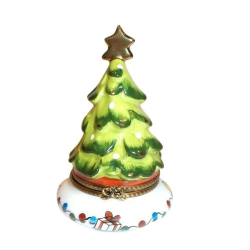 Christmas Tree with Doll Inside Limoges Box 4.25 Limoges Box Figurine - Limoges Box Boutique