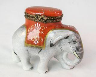 Ceramic Elephant Salt and Pepper Shakers Antique 