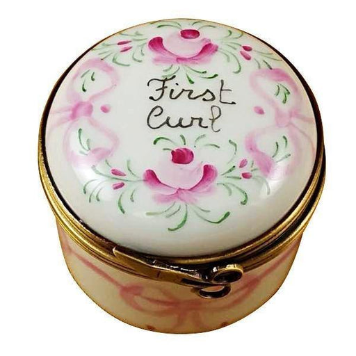 Pink First Curl Limoges Box - Limoges Box Boutique