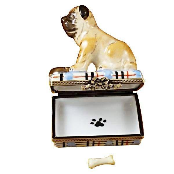 Pug with Spilt Water & Removable Bone